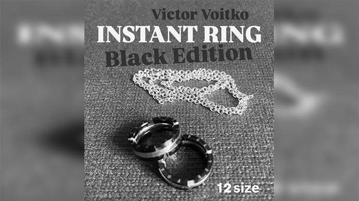 Instant Ring (silver/black, Size 12) by Viktor Voitko