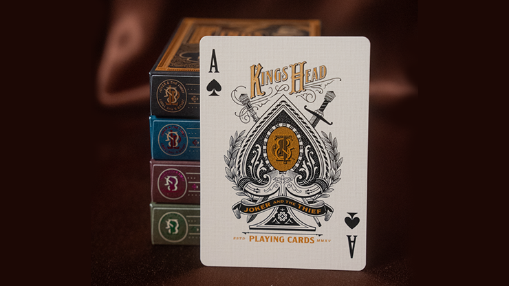 Kings Head (Purple and Rose) Playing Cards by Joker and the Thief