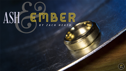 Ash and Ember Gold Beveled Size 9 (2 Rings) by Zach Heath  - Trick