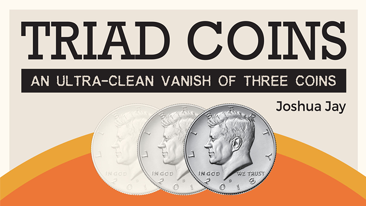 Triad Coins (Half Dollar) by Joshua Jay and Vanishing Inc.