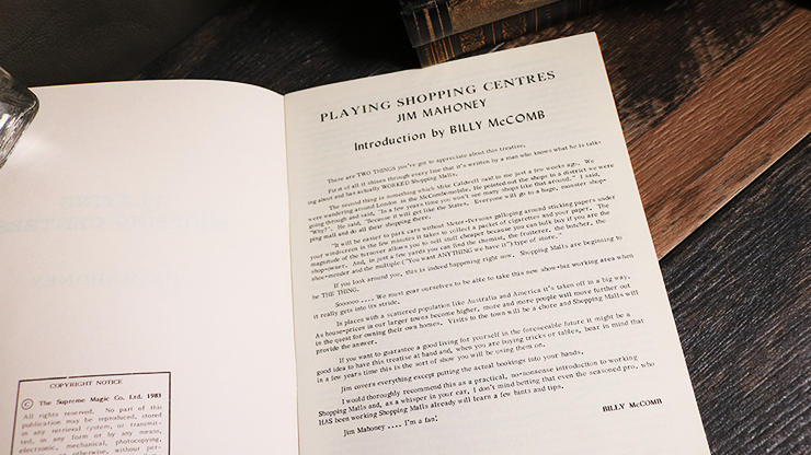 Playing Shopping Centers by Jim Mahoney - Book