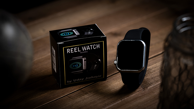 REEL WATCH - Stainless with black band smart watch (KEVLAR) by Uday Jadugar