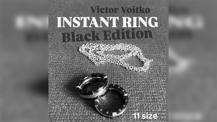 Instant Ring (silver/black, Size 11) by Viktor Voitko