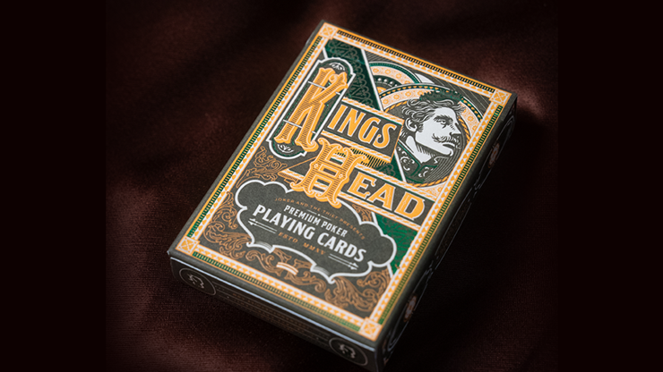 Kings Head (Green & Yellow) Playing Cards  by Joker and the Thief