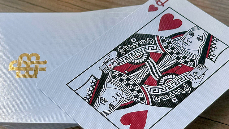 Gold Foil Monogram Playing Cards