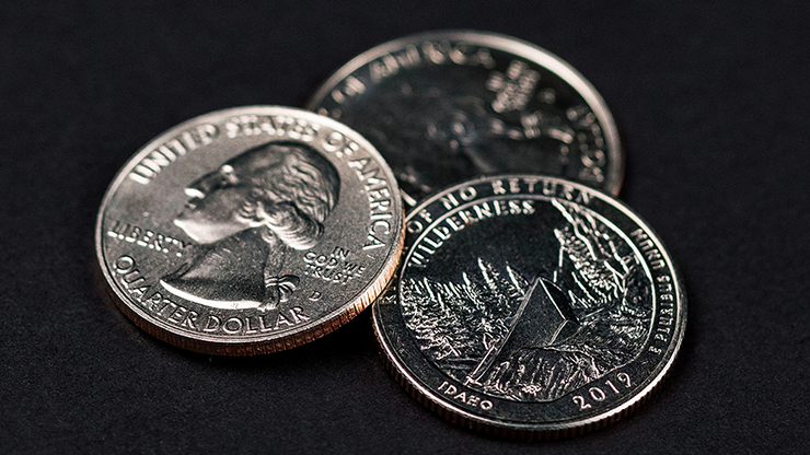 Triad Coins (Quarter) by Joshua Jay and Vanishing Inc.