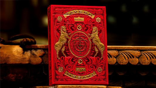Tavern on the Green: Red Edition Playing Cards by theory11
