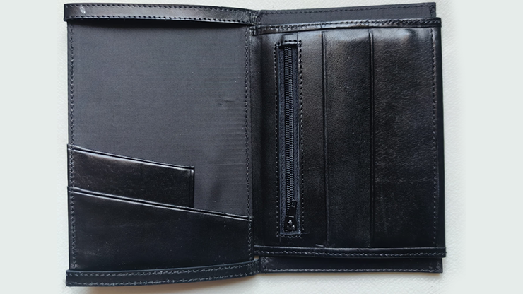 Mini Bombshell Wallet (Black Smooth) by CAHYO