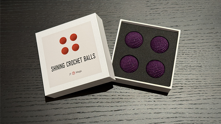 Shining Crochet Balls (Dark Purple) by JT Magic