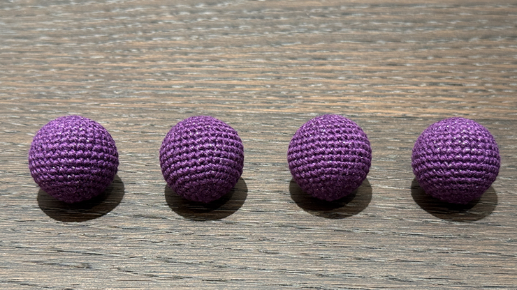 Shining Crochet Balls (Dark Purple) by JT Magic