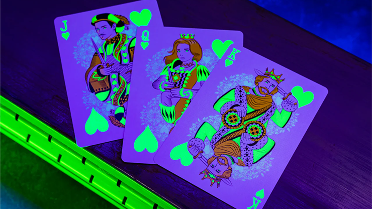 Bicycle Neon Rider Back Green-Glo Deck Playing Cards