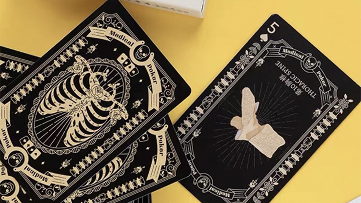 Medical Poker (Black) Playing Cards