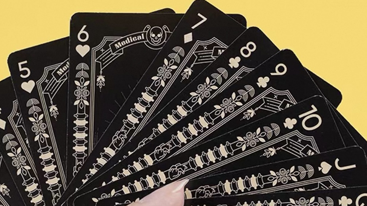 Medical Poker (Black) Playing Cards