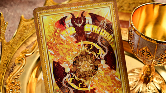 King Arthur V2 (Golden Dawn) Playing Cards by KING STAR