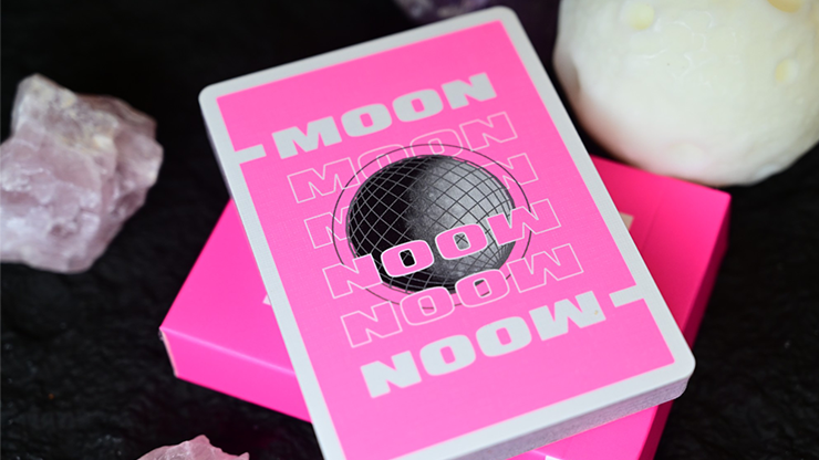 Moon (Pink) Playing Cards