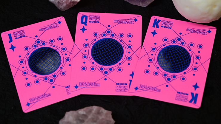 Moon (Pink) Playing Cards