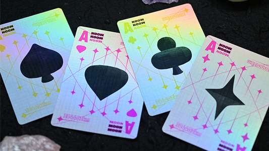 Moon (White Holo) Playing Cards
