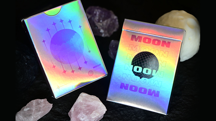 Moon (White Holo) Playing Cards