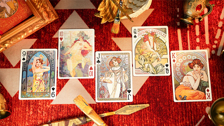 Mucha Standard Playing Cards by 52 MUSÉE