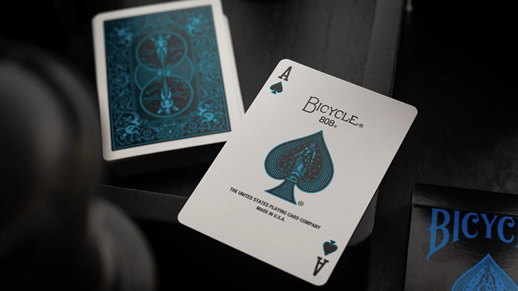 Bicycle Cool Blue Neon Rider Back Playing Cards