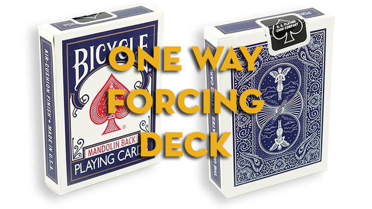 Assorted Mandolin Blue One Way Forcing Deck (assorted values)