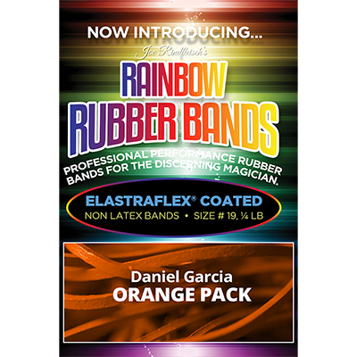 Joe Rindfleisch's Rainbow Rubber Bands (Daniel Garcia - Orange Pack  ) by Joe Rindfleisch - Trick