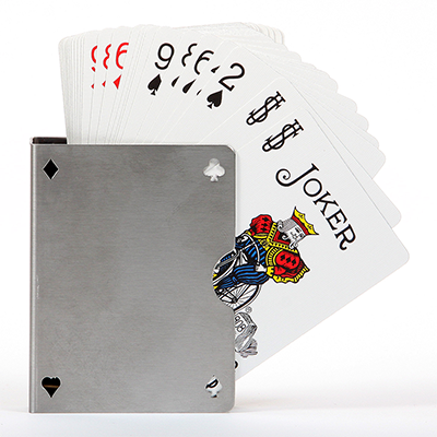 Card Guard Stainless (Perforated) by Bazar de Magic - Trick