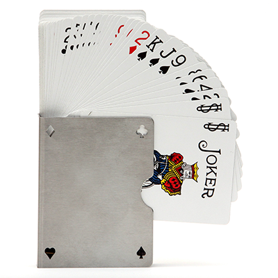 Card Guard Stainless (Perforated) by Bazar de Magic - Trick