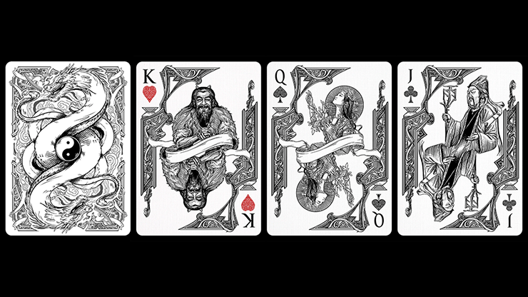 Bicycle Middle Kingdom (White)  Playing Cards Printed by US Playing Card Co