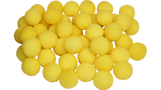 1 inch Super Soft Sponge Ball (Yellow) Bag of 50 from Magic By Gosh