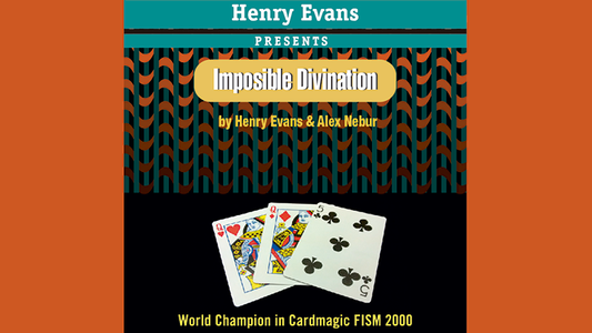 Impossible Divination (Gimmicks and DVD) by Henry Evans and Alex Nebur - Trick