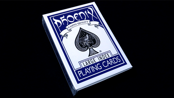 Phoenix Deck Large Index (Blue) by Card-Shark