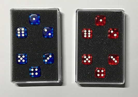 Perfect Prediction Dice Blue (6 Dice) by Kreis - Trick