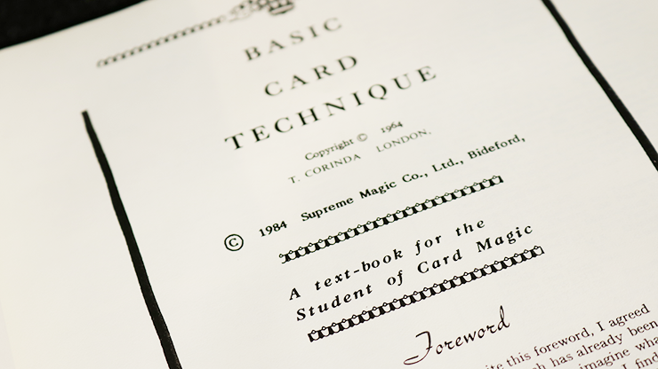 Basic Card Technique by Anthony Norman - Book