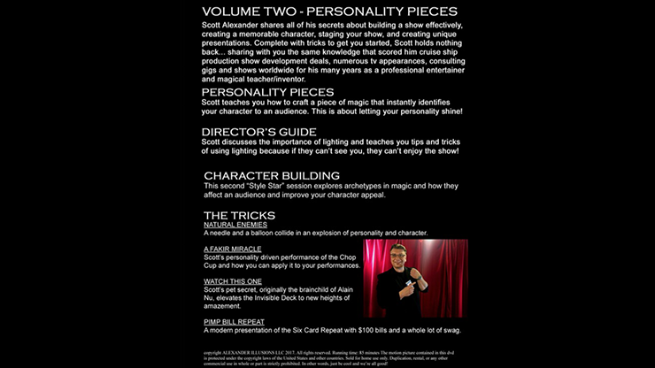 Standing Up on Stage Volume 2 Personality Pieces by Scott Alexander - DVD