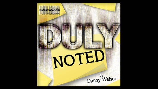 DULY NOTED Red (Gimmick and Online Instructions) by Danny Weiser - Trick