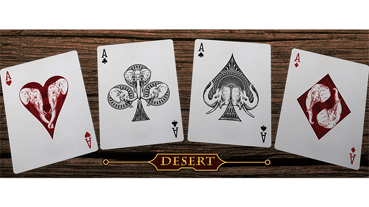 Elephant Playing Cards (Desert)