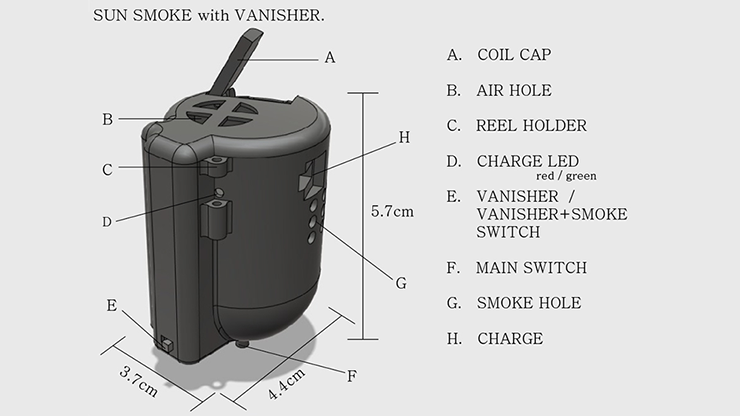 Sun Smoke with Vanisher (Gimmicks and Online Instructions) - Trick