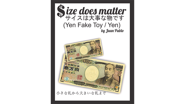 Size Does Matter J-YEN (Gimmicks and Online Instruction) by Juan Pablo Magic