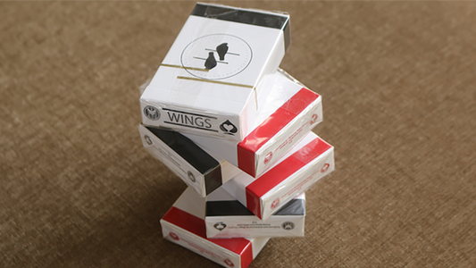 Limited Edition Wings V2 Marked Playing Cards (Black/Bridge Size)