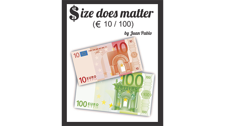 Size Does Matter EURO 10 to 100 (Gimmicks and Online Instructions) by Juan Pablo Magic