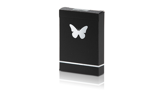 Limited Edition Butterfly Playing Cards Marked (Black and Silver) by Ondrej Psenicka