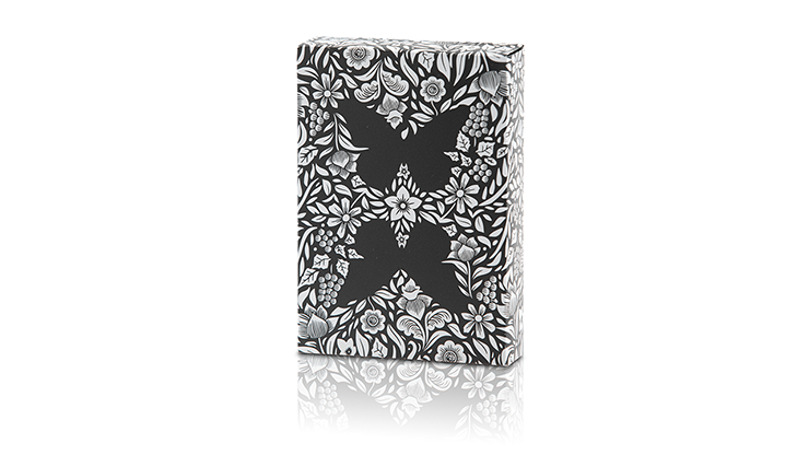 Limited Edition Butterfly Playing Cards Marked (Black and Silver) by Ondrej Psenicka