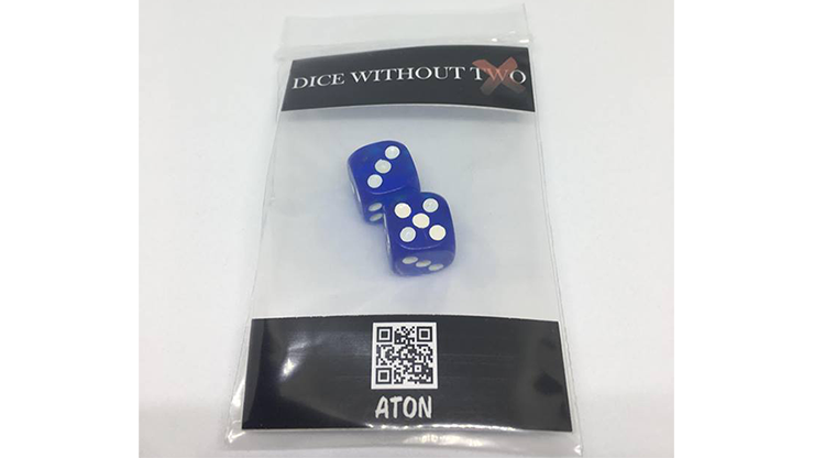 Dice Without Two CLEAR BLUE (2 Dice Set) by Nahuel Olivera Magic and Aton Games - Trick