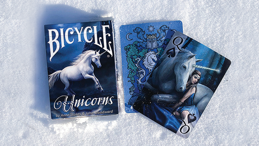 Anne Stokes Unicorns (Blue) Cards by USPCC