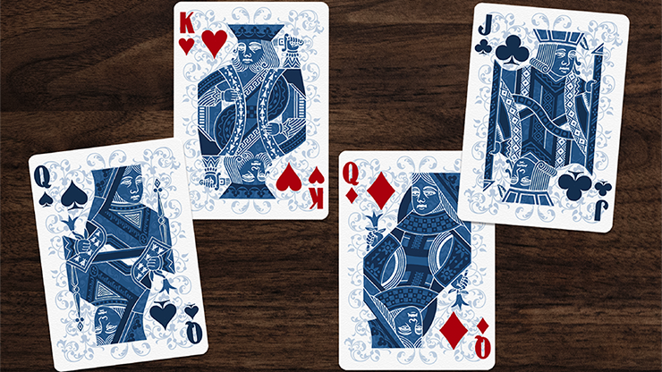 Tulip Playing Cards (Dark Blue) by Dutch Card House Company