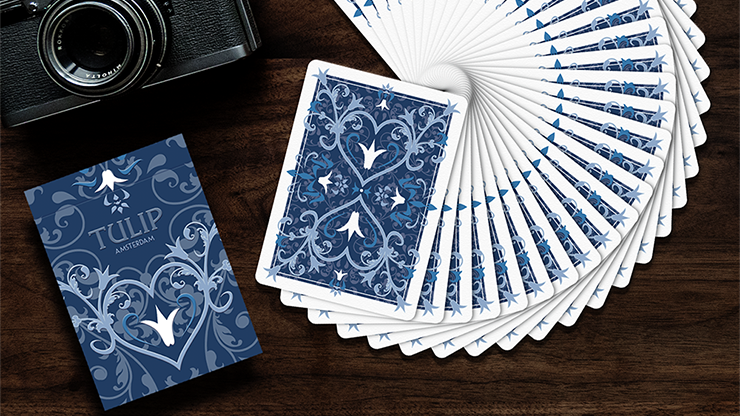 Tulip Playing Cards (Dark Blue) by Dutch Card House Company