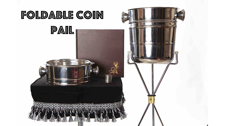 Foldable Coin Pail by Victor Voitko (Gimmick and Online Instructions) - Trick