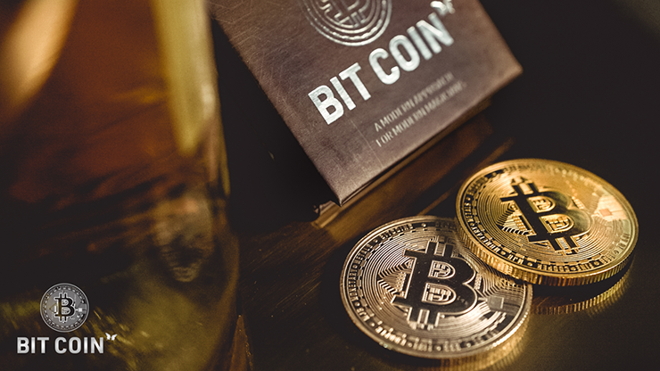 The Bit Coin Gold (3 coin set and Online Instructions) by SansMinds - Trick