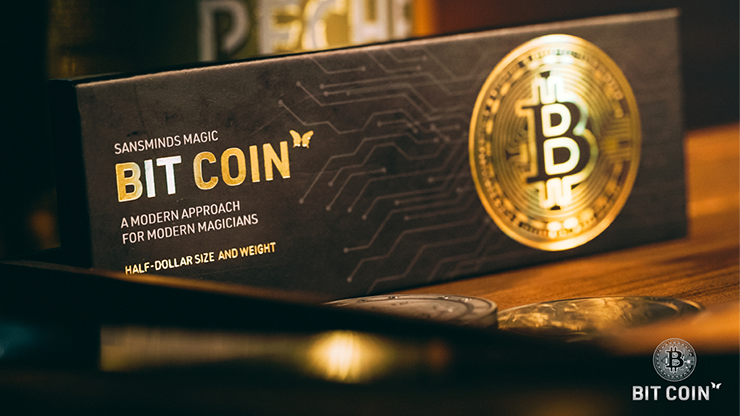 The Bit Coin Gold (3 coin set and Online Instructions) by SansMinds - Trick